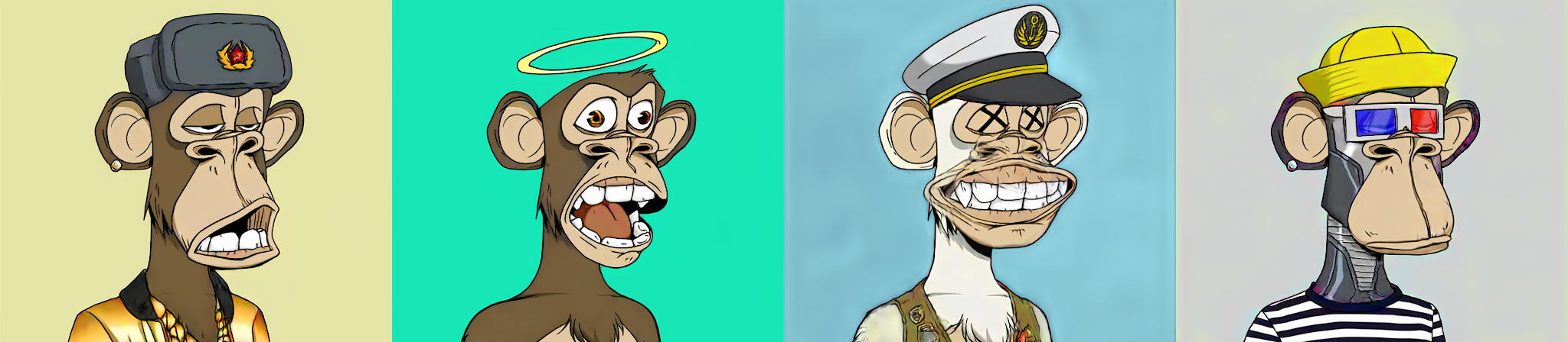 Images resembling the Bored Apes collection of images