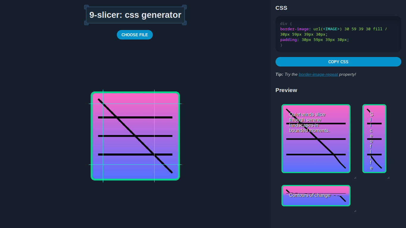 screenshot of 9-slicer