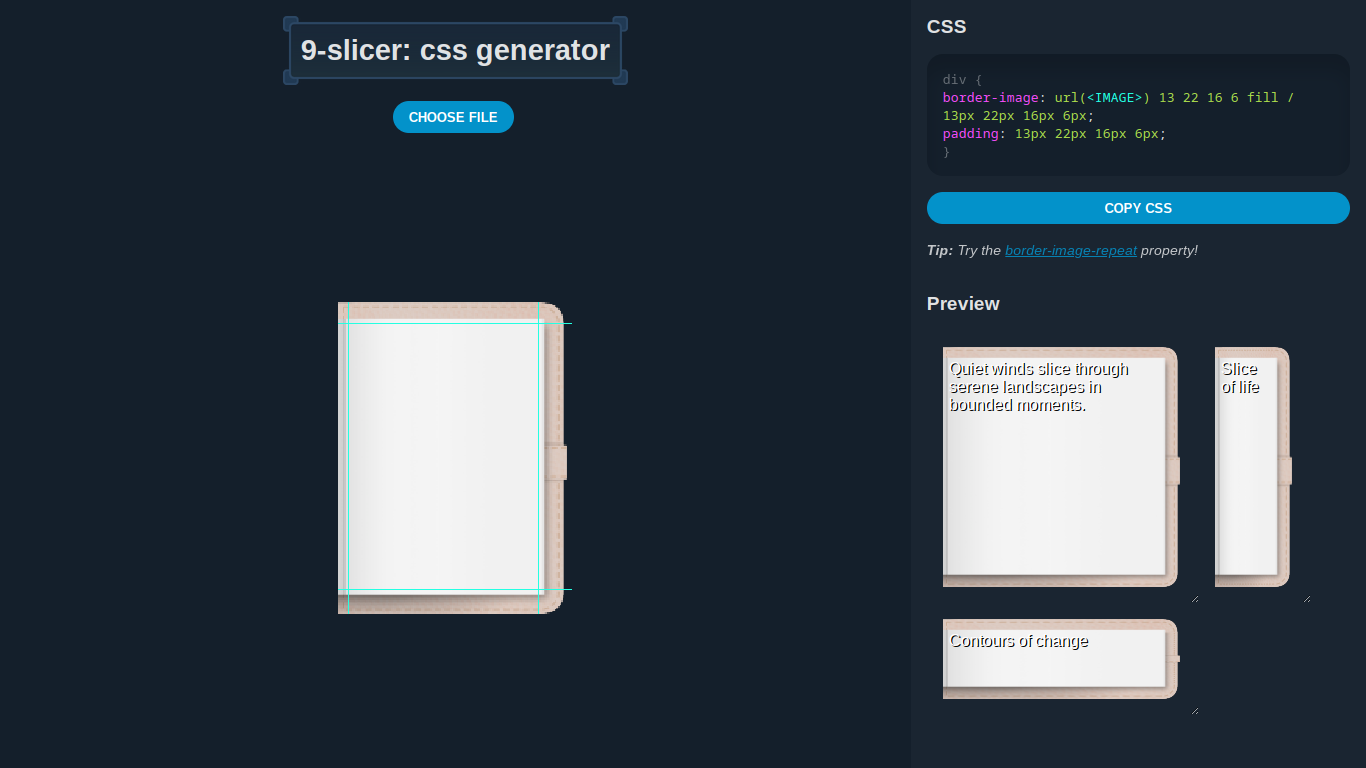 screenshot of 9-slicer